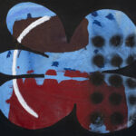 The shadow of a polka dot